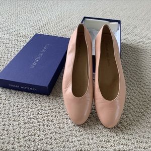 Stuart Weitzman Blush Pink Leather Flats